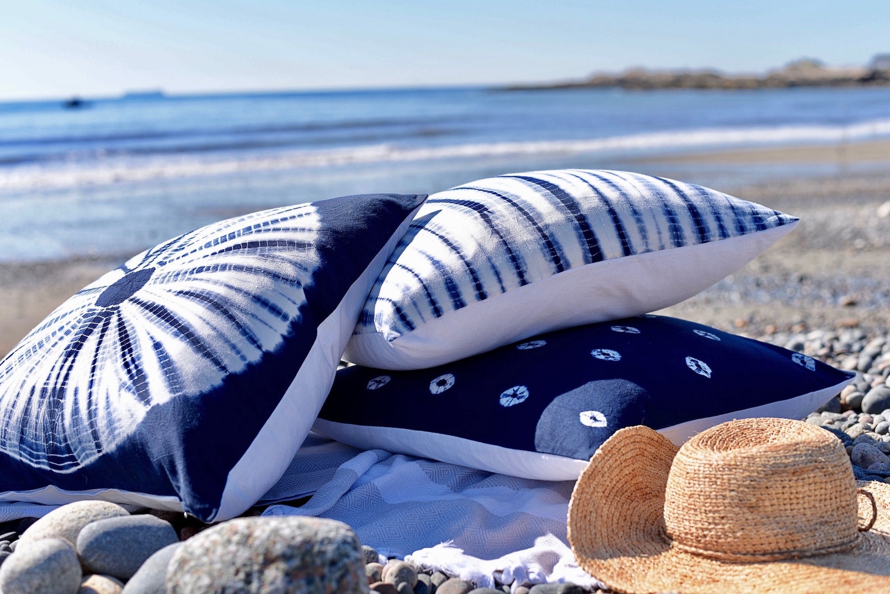Shibori cushion sale